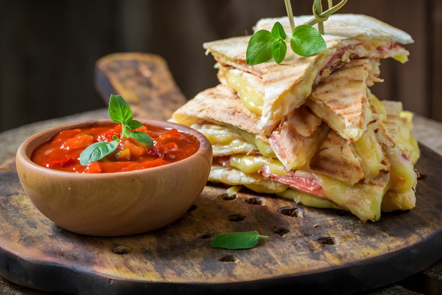 pizzadilla-gegrilde-pizzasandwich-recept