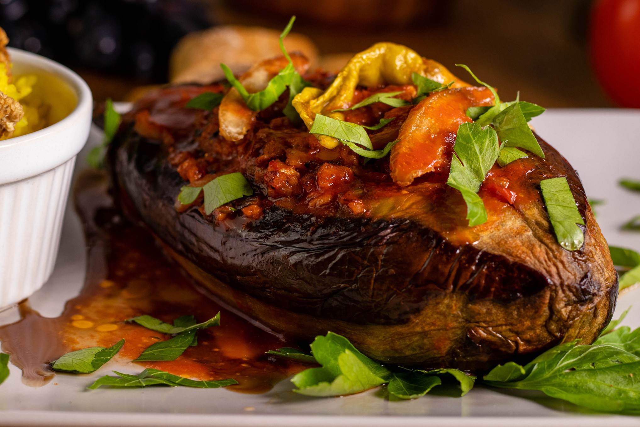 vegan-turks-geroosterde-aubergine-recept